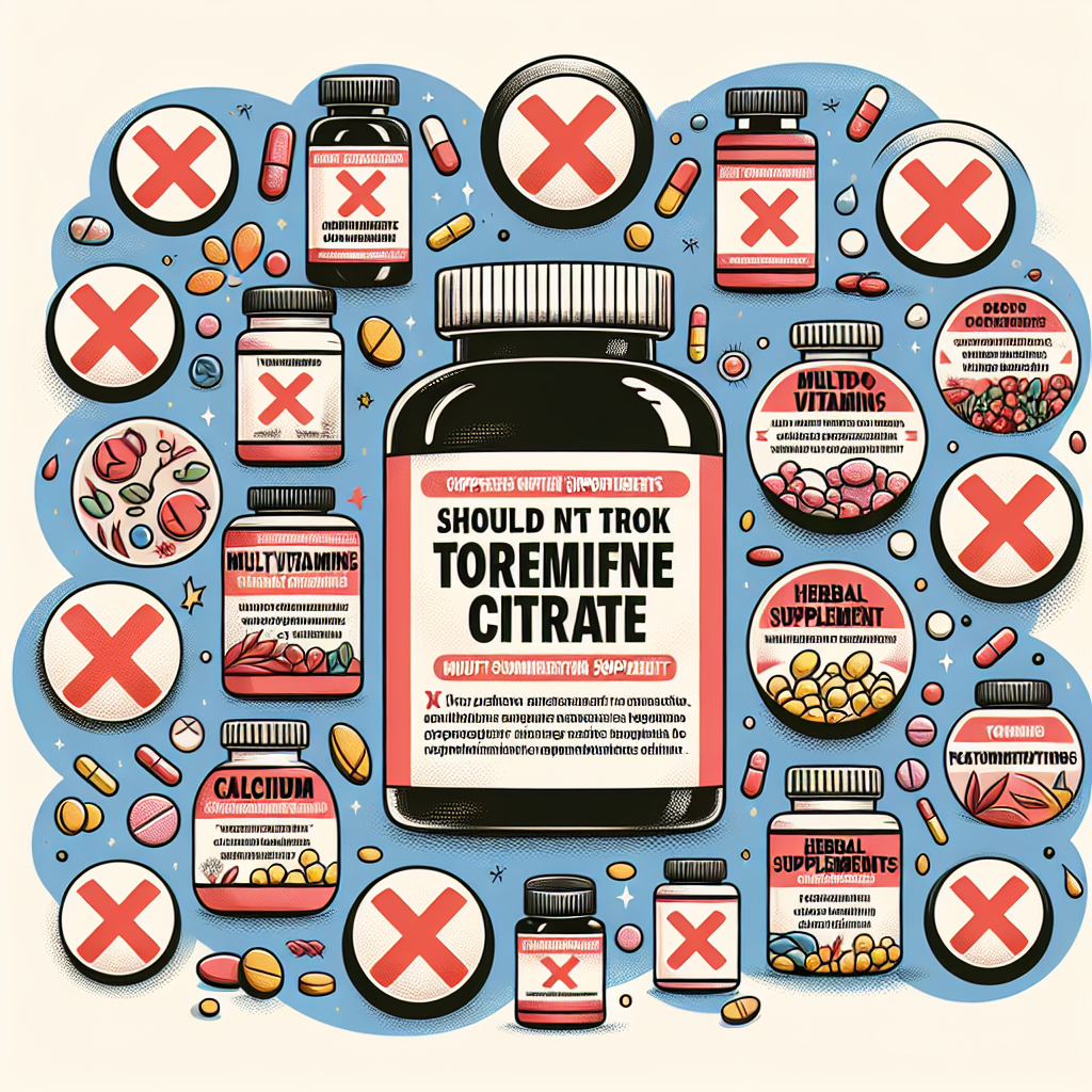 Qué suplementos no deben coincidir con Citrato de toremifeno Qué suplementos no deben coincidir con Citrato de toremifeno